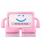 Fuchsia İpad 10,9" 10. Nesil İle Uyumlu Kuki Eğlenceli Karakterli Standlı Çocuk Tablet Kılıfı