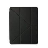 Fuchsia İpad Air 11 (2024-2025) İle Uyumlu Renkli Karbon Trifolding Kalem Bölmeli Tablet Kılıfı