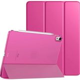 Fuchsia iPad Air 11 inç 2024 6. Nesil M2 Çip Uyumlu Kalem Bölmeli Akıllı Smart Pembe Tablet Kılıfı