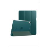 Fuchsia iPad Air 11 inç 2024 6. Nesil M2 Çip Uyumlu Kalem Bölmeli Akıllı Smart Tablet Kılıfı Çam Yeşili