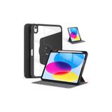 Fuchsia iPad Air 11 inç 2024 M2 Çipli 6.Nesil Uyumlu 360° Dönebilen Standlı Pino Tablet Kılıfı Yeşil