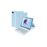 Fuchsia iPad Air 11 inç M2 Çipli 2024 6. Nesil ile Uyumlu Klavyeli Stand Özellikli Renkli Tablet Kılıfı