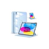 Fuchsia iPad Air 13 2025 M3 Çip Uyumlu 360 Dönebilen Yatay Dikey Standlı Pino Mavi Tablet Kılıfı