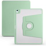 Fuchsia iPad Air 13 Inç 2024 360 Derece Dönebilen Standlı Pino iPad Tablet Kılıfı - Açık Yeşil