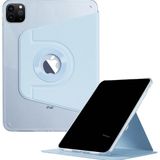 Fuchsia iPad Air 13 Inc 2024 ile Uyumlu 360 Derece Dönebilen Yatay Dikey Stand Özellikli Pino iPad Tablet Kılıf - Mavi