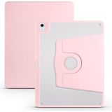 Fuchsia iPad Air 13 Inc 2024 ile Uyumlu 360 Derece Dönebilen Yatay Dikey Stand Özellikli Pino iPad Tablet Kılıf - Pembe