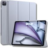 Fuchsia iPad Air 13 Inç M2 Çipli 2024 Uyumlu Akıllı Smart Cover Tablet Kılıfı A2898/A2899/A2900 - Gri