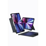 Fuchsia iPad Air 13 M3 2025 Uyumlu Touch Pad Bluetooth Klavyeli Standlı Mıknatıslı Tablet Kılıfı