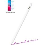 Fuchsia iPad M4/M3/M2/A17 Air Pro Uyumlu M2 ile Manyetik Şarj Olabilen Pencil Pro Dokunmatik Tablet Kalemi - Beyaz