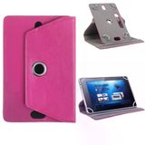 Fuchsia iPad Mini 1-2-3-4-5 ile Uyumlu 7.9 inç 360° Dönebilen Standlı Kapaklı Universal Tablet Kılıfı Lacivert