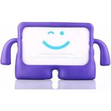 Fuchsia iPad Mini 2021 (6.Nesil) ile Uyumlu kOkO Eğlenceli Karakterli Standlı Çocuk Tablet Kılıfı - Mor