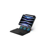 Fuchsia iPad Pro 13 2025 M5 ile Uyumlu Savvy Touch Padli Bluetoothlu Klavyeli Standlı Tablet Kılıfı