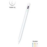 Fuchsia iPad Uyumlu Çocuk Boy Eğime Duyarlı ve Avuç İçi Reddetmeli Aktif Dokunmatik Tablet Kalemi Beyaz