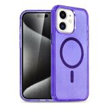 Fuchsia İphone 12 İle Uyumlu Star Kablosuz Şarj Özellikli Mor Kapak