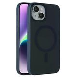 Fuchsia İphone 14 İle Uyumlu Tuna Pc Slim Lacivert Kablosuz Şarj Özellikli Kapak