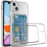 Fuchsia iPhone 14 Plus Kartlıklı Şeffaf Setra Clear Silikon Kapak Kılıf