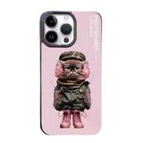 Fuchsia İphone 14 Pro İle Uyumlu Fun Pembe Kablosuz Şarj Özellikli Kapak