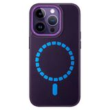 Fuchsia İphone 14 Pro İle Uyumlu Hbc-156 Forum Magneticsafe Kapak - Derin Mor Kılıf