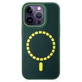 Fuchsia İphone 14 Pro İle Uyumlu Hbc-156 Forum Magneticsafe Kapak - Koyu Yeşil Kılıf