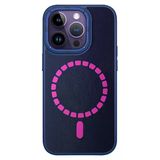 Fuchsia İphone 14 Pro İle Uyumlu Hbc-156 Forum Magneticsafe Kapak Lacivert Kılıf