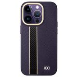 Fuchsia İphone 14 Pro İle Uyumlu Hbc-163 Times Kapak - Derin Mor Kılıf