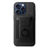 Fuchsia İphone 14 Pro İle Uyumlu Hbc-228 Havana Magnet Siyah Kartvizitli Kapak