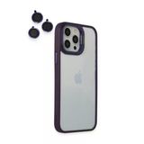 Fuchsia İphone 14 Pro İle Uyumlu Roblox Lens Standlı Mor Kılıf