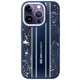 Fuchsia iPhone 14 Pro Kılıf HBC-188 Astra Kapak - Lacivert