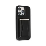 Fuchsia iPhone 14 Pro Kılıf HD Deri Luxury Magnet Kartvizitli Kapak