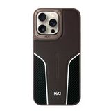 Fuchsia İphone 14 Pro Max İle Uyumlu Hbc-264 Lambor Karbon Fiber Titan Gri Sport Kapak