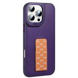 Fuchsia İphone 14 Pro Max İle Uyumlu Hbc-265 Madrid Derin Mor Kablosuz Şarj Özellikli Standlı Kapak