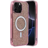 Fuchsia İphone 14 Pro Max İle Uyumlu Helen Pembe Kablosuz Şarj Özellikli Kapak