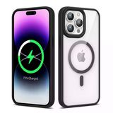 Fuchsia İphone 14 Pro Max İle Uyumlu Kılıf Kablosuz Şarj Özellikli Wireless Şarj Özellikli Silikon Ege Kapak