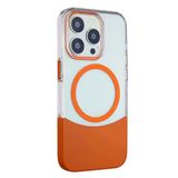 Fuchsia İphone 14 Pro Max İle Uyumlu Pc Suit Turuncu Kablosuz Şarj Özellikli Kapak