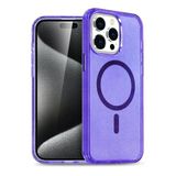 Fuchsia İphone 14 Pro Max İle Uyumlu Star Mor Kablosuz Şarj Özellikli Kapak