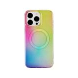 Fuchsia İphone 14 Pro Max İle Uyumlu Tanya Desen 9 Kablosuz Şarj Özellikli Kapak