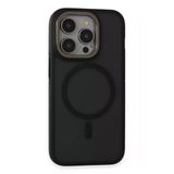Fuchsia İphone 14 Pro Max Uyumlu Rocky Kablosuz Şarj Özellikli Siyah Kılıf