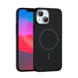 Fuchsia İphone 15 İle Uyumlu Plus Broş Siyah Kablosuz Şarj Özellikli Kapak