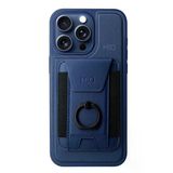 Fuchsia İphone 15 Pro İle Uyumlu Hbc-228 Havana Lacivert Magnet Kartvizitli Kapak