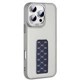 Fuchsia İphone 15 Pro İle Uyumlu Hbc-265 Madrid Natural Grey Kablosuz Şarj Özellikli Standlı Kapak