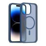 Fuchsia İphone 15 Pro İle Uyumlu Jota Lacivert Kablosuz Şarj Özellikli Kapak