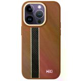 Fuchsia İphone 15 Pro İle Uyumlu Kılıf Hbc-163 Times Kahverengi Kapak