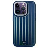 Fuchsia İphone 15 Pro İle Uyumlu Kılıf Hbc-190 Kolaj Lacivert Kapak