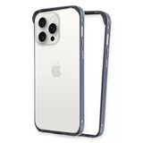 Fuchsia İphone 15 Pro İle Uyumlu Land Bumper Lacivert Koruma Kapak