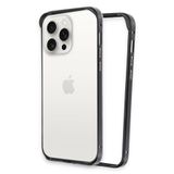 Fuchsia İphone 15 Pro İle Uyumlu Land Bumper Siyah Koruma Kapak