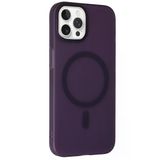 Fuchsia İphone 15 Pro İle Uyumlu Tuna Derin Mor Pc Slim Kablosuz Şarj Özellikli Kapak