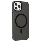 Fuchsia İphone 15 Pro İle Uyumlu Tuna Siyah Pc Slim Kablosuz Şarj Özellikli Kapak