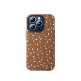 Fuchsia iPhone 15 Pro Kılıf HBC-222 Bern Kapak - Kahverengi