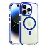 Fuchsia İphone 15 Pro Max İle Uyumlu Bella Mavi Kablosuz Şarj Özellikli Kapak