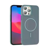 Fuchsia İphone 15 Pro Max İle Uyumlu Broş Turkuaz Kablosuz Şarj Özellikli Kapak